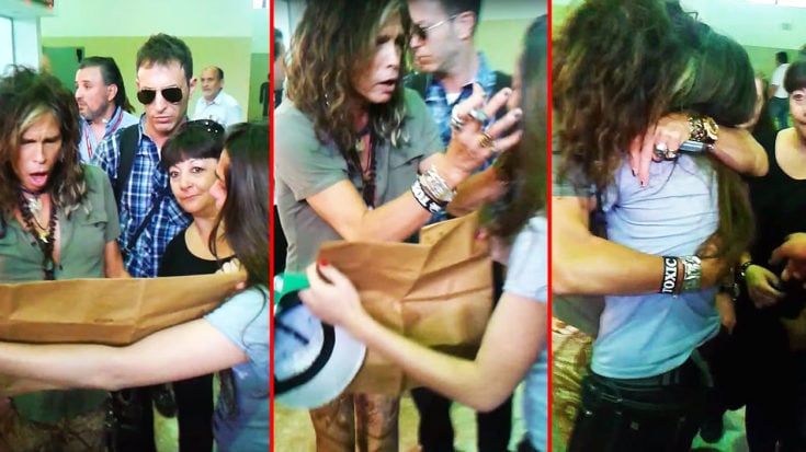 Steven Tyler Sees Fan With Heartbreaking Sign—Immediately Comforts Her | I Love Classic Rock Videos