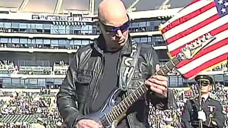 Joe Satriani Is Asked To Perform The National Anthem – He Then Leaves This Audience Stunned | I Love Classic Rock Videos