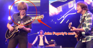 John Fogerty & Son Rock Out On Stage- Look At Him Go!