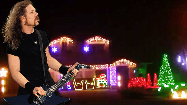Rock Fans Are Gonna Love How These Christmas Lights Are Synchronized To Metallica | I Love Classic Rock Videos