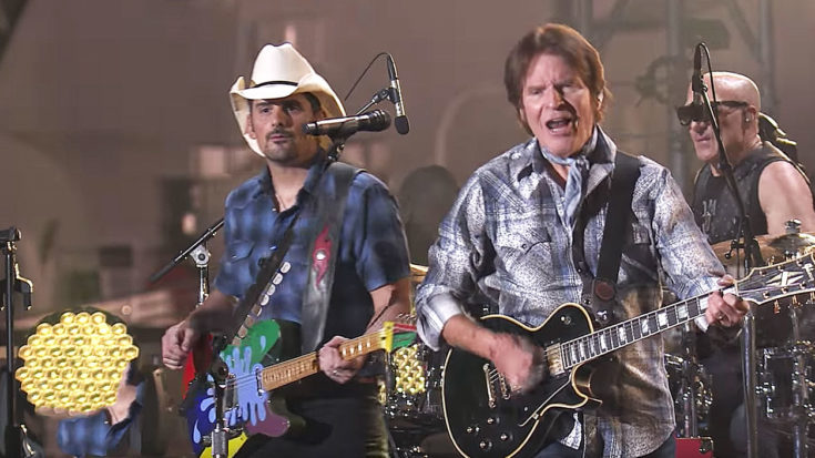 In Honor Of Our Veterans, John Fogerty & Brad Paisley Played “Proud Mary” In Front Of The USS Iowa | I Love Classic Rock Videos