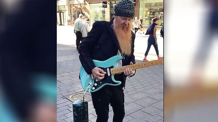 Billy Gibbons Was Spotted Playing Guitar At The Mall – You Have To See It To Believe It | I Love Classic Rock Videos