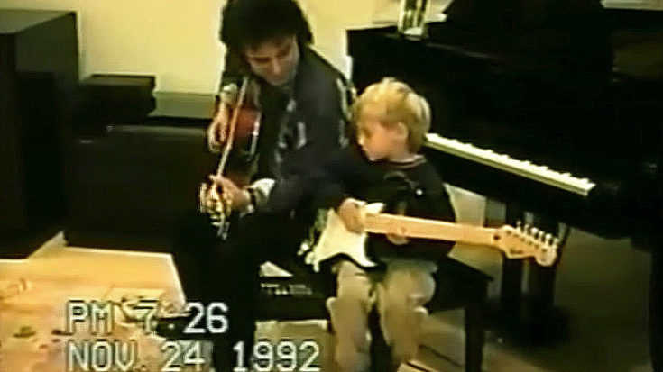 Home Video Of Neal Schon Giving Young Son Guitar Lesson Surfaces – Too Precious For Words! | I Love Classic Rock Videos