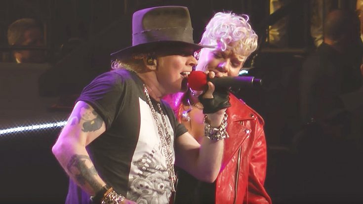 P!nk Joins Axl Rose To Help Sing “Patience” And Their Chemistry Is Off The Charts | I Love Classic Rock Videos