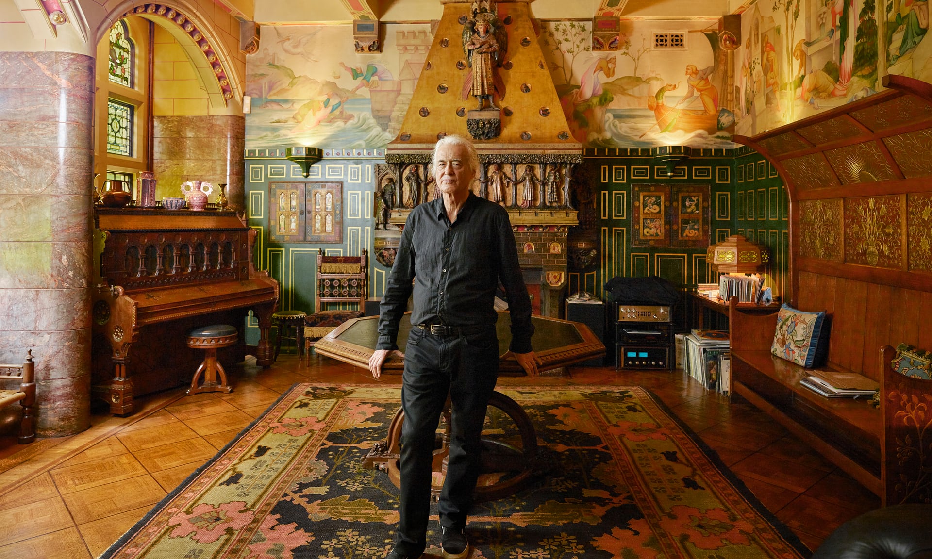 jimmy page house tour