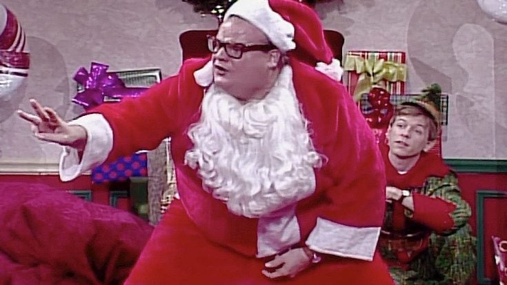 Things Get Awkward (And Hilarious) When Chris Farley’s ‘Motivational Santa’ Comes Crashing Into Town | I Love Classic Rock Videos