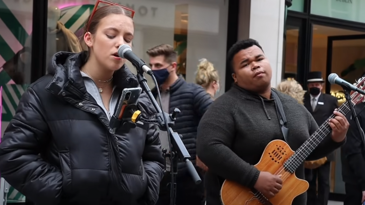 Young Street Performers Sing “Hotel California”- People Gather Around | I Love Classic Rock Videos