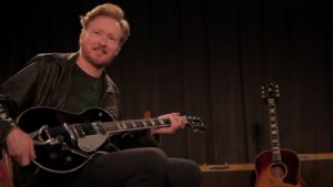Watch Conan O’Brien Marvel Over George Harrison’s Guitars