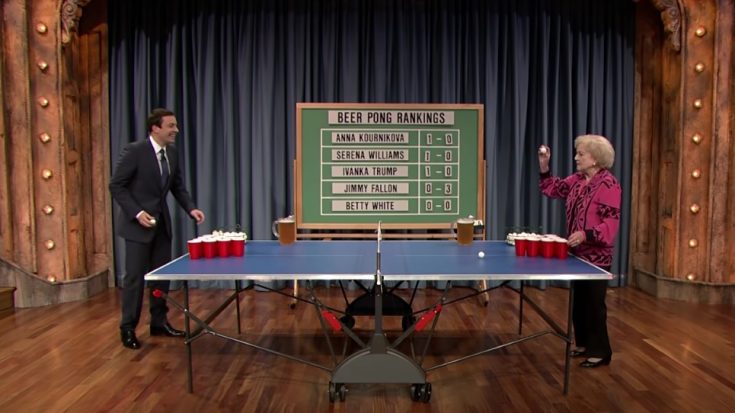 Watch Betty White’s Adorable Attempt To Play Beer Pong | I Love Classic Rock Videos