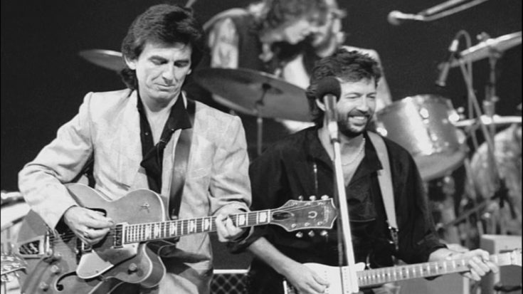 Listen To George Harrison & Eric Clapton’s Rare Version Of “While My Guitar Gently Weeps” | I Love Classic Rock Videos