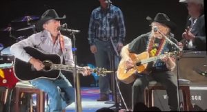 George Strait & Willie Nelson Join Forces To Sing “Pancho And Lefty” In Texas