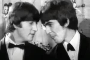 John Lennon Can Make George Harrison Laugh So Hard He Can’t Play Guitar