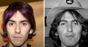 1970s Musicians Side By Side With Their Sons On The Same Age