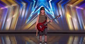 Kid Guitarist Wins Golden Buzzer With An Incredible Guitar Solo From Queen