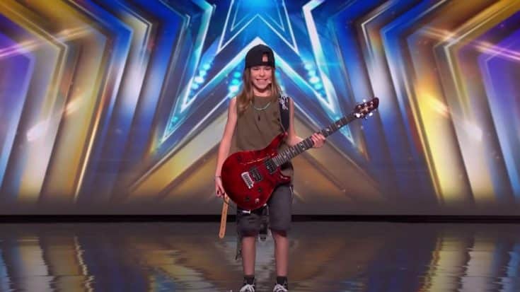 GOLDEN BUZZER winner Olly Pearson rocks with QUEEN guitar solo