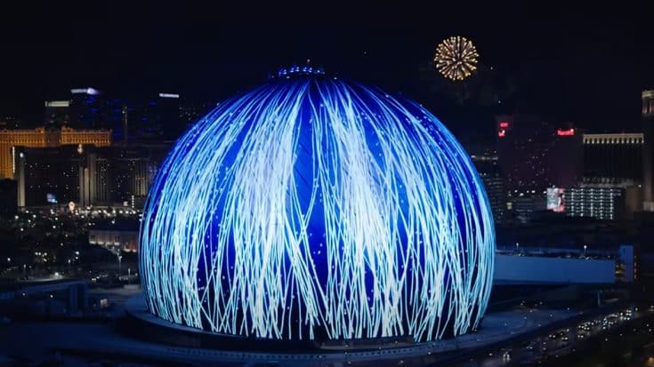 The sphere photographed in one of its glorious spectacle.
