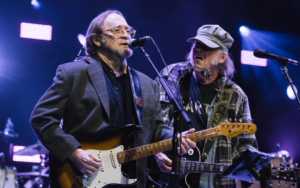 Neil Young Performs With Stephen Stills In Blues Benefits Concerts