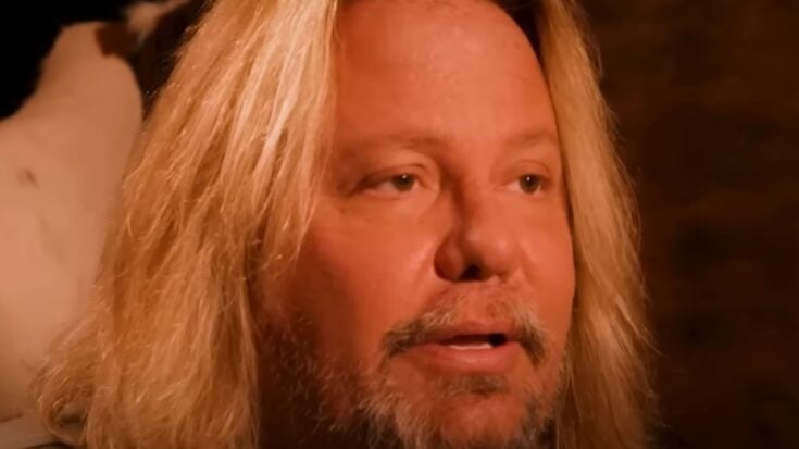 Vince Neil in a close-up interview setting, discussing his music and career.