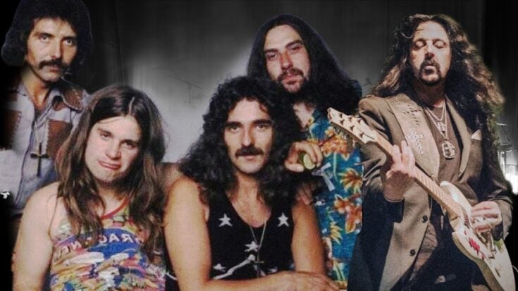 Classic Black Sabbath lineup with Jimi Bell edited alongside the band, highlighting his connection to the song ‘Master of Insanity.